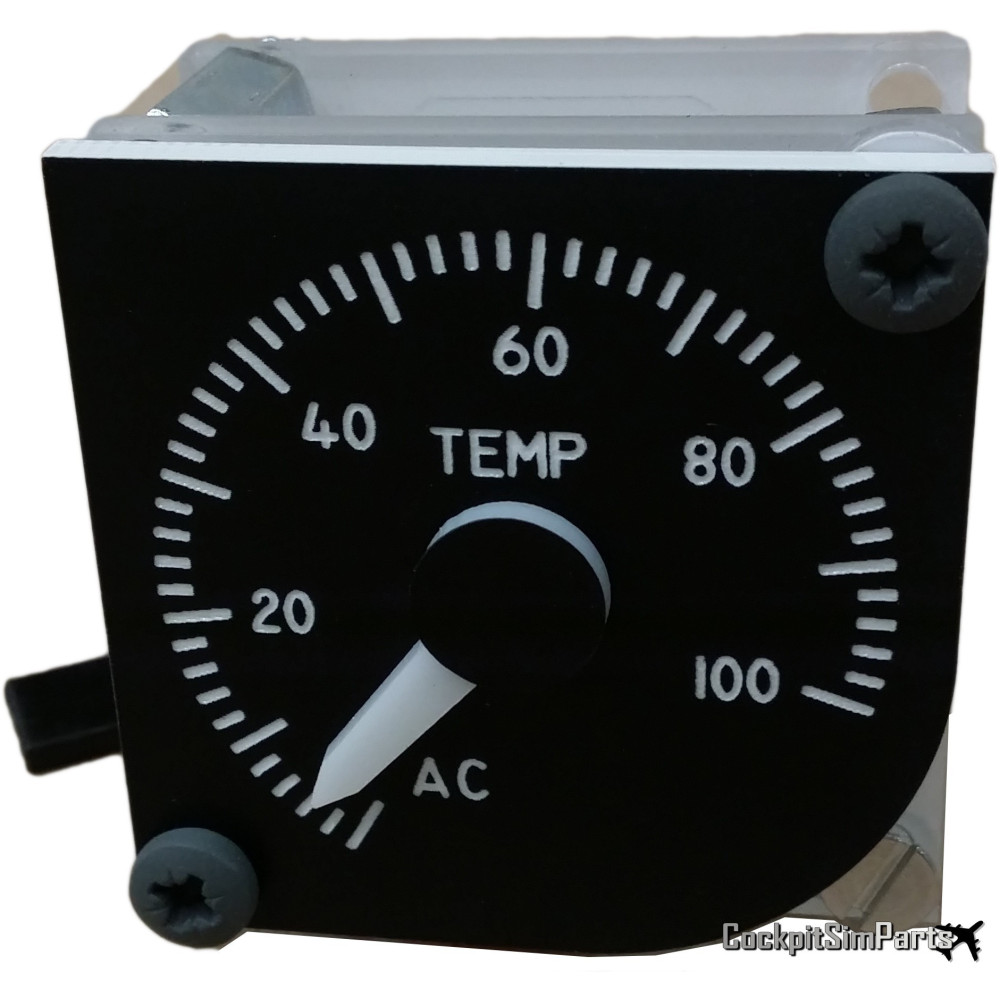 B737 Overhead Temperature Gauge 