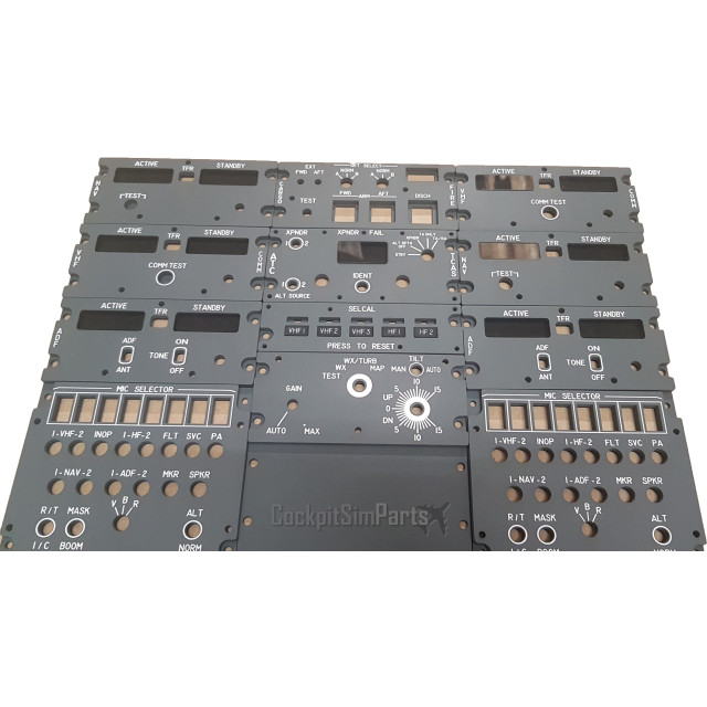 BOEING 737 COMPLETE PEDESTAL PANELS