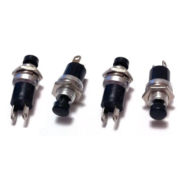 4x Mini Push Button SPST Momentary O/F Switch