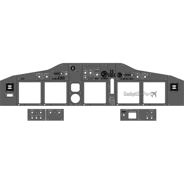 B737 Complete MIP Kit Panels