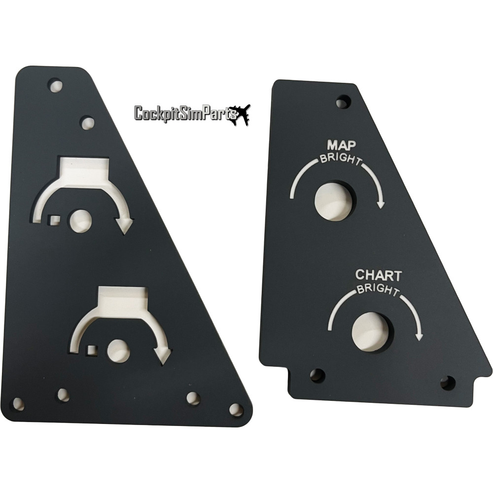 B737 Copilot MAP Light Panel