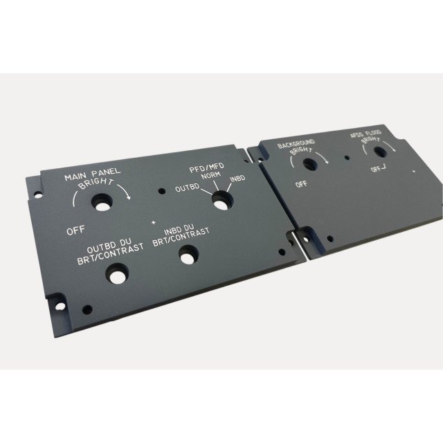 B737 MAX Captain Side Light Control panels