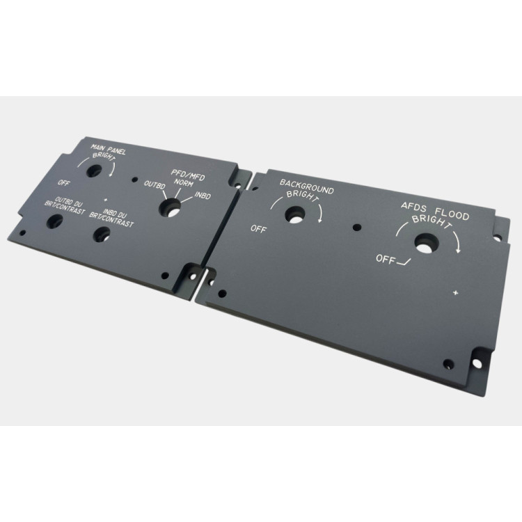 B737 MAX Captain Side Light Control panels