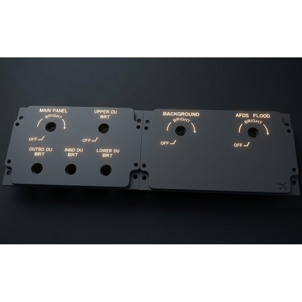 Glarshield lighting set