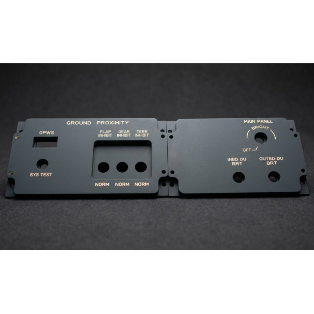 1st Officers Glareshield Lighting Panels