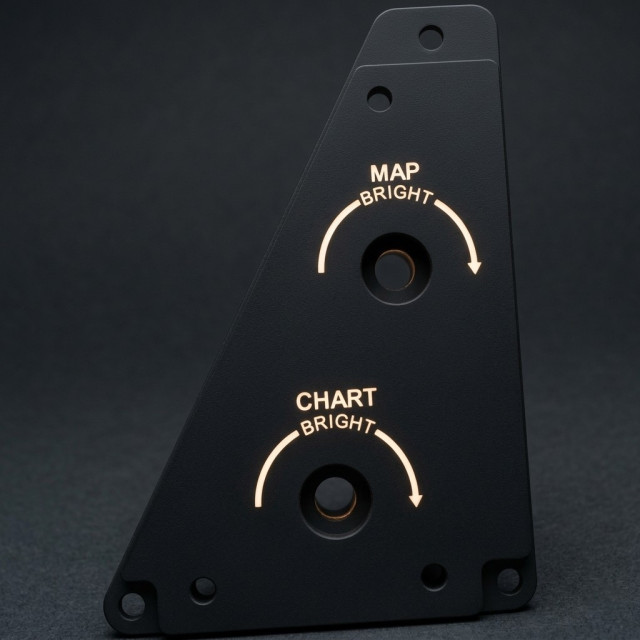 B737 Pilot MAP Light Panel