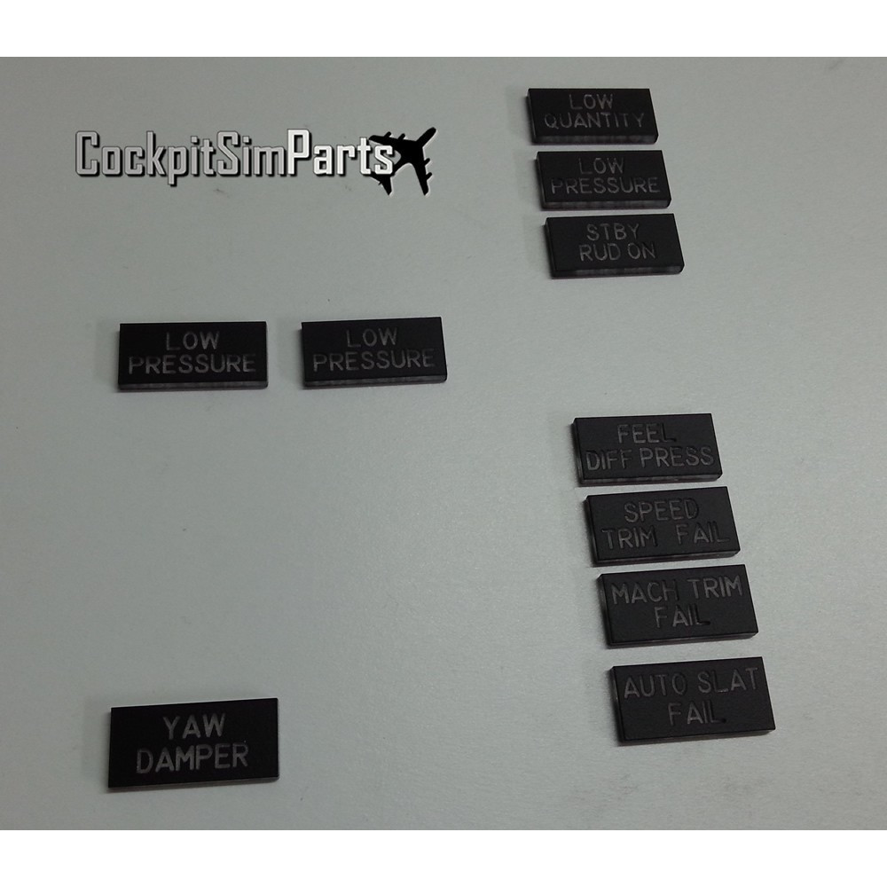 FLT control panel Annunciator Set