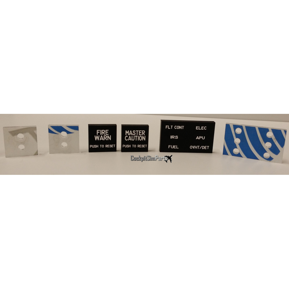 SIXPACK WARNING ANNUNCIATORS (CAPTAIN & FO SIDE)