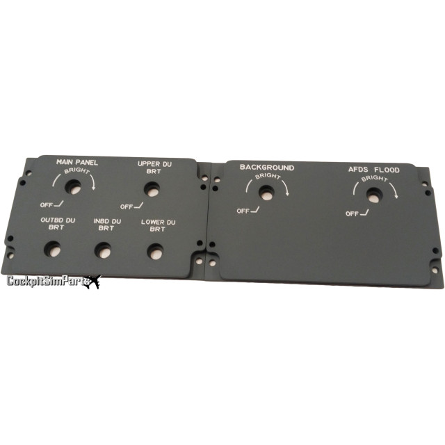 Glarshield lighting set