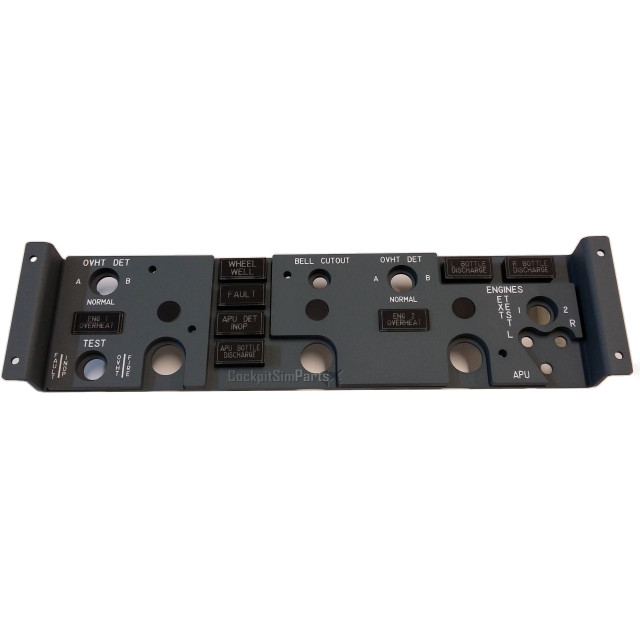 ENGINES FIRE CONTROL PANEL FOR BOEING 737 (Aluminium)