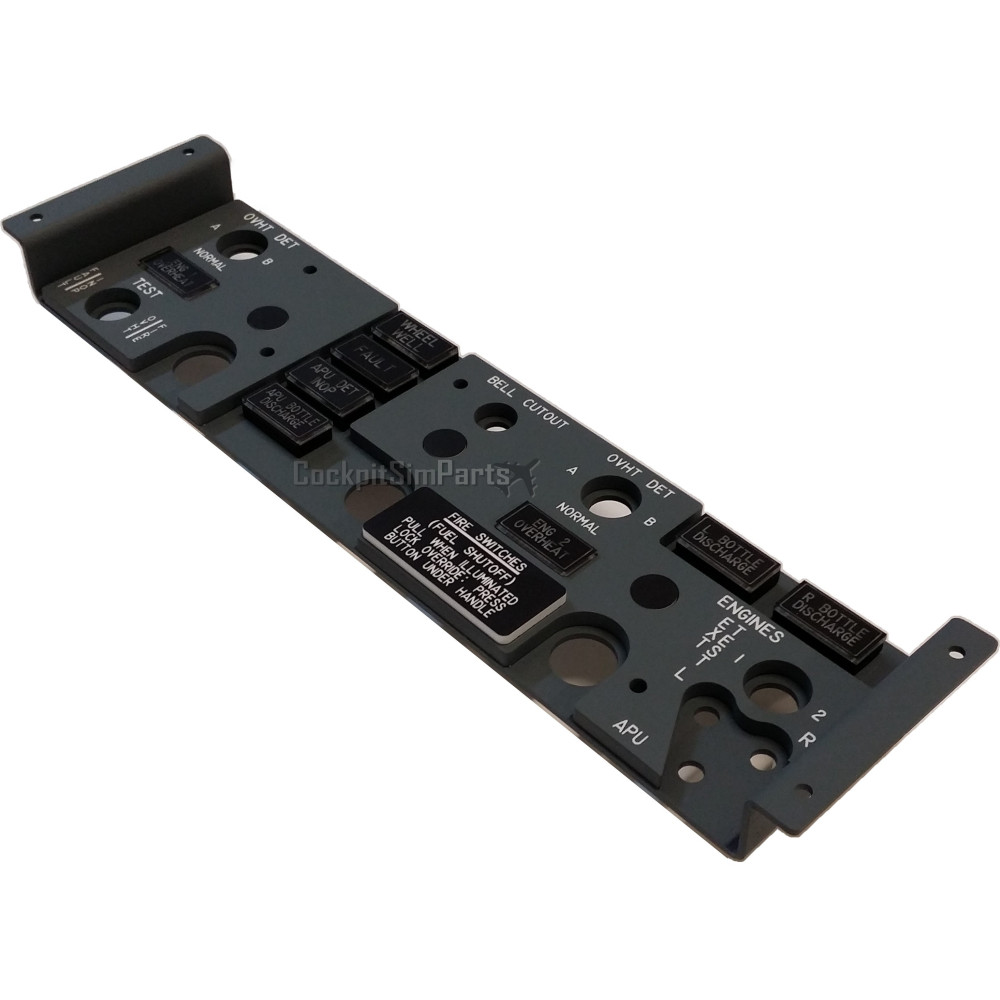 ENGINES FIRE CONTROL PANEL FOR BOEING 737 (Aluminium)
