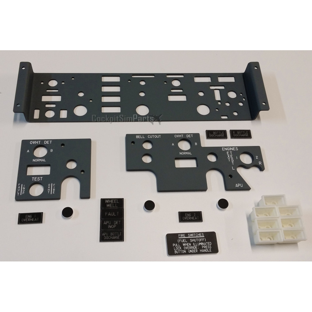 ENGINES FIRE CONTROL PANEL FOR BOEING 737 (Aluminium)